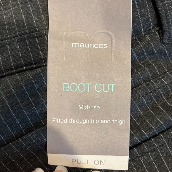 MAURICES BOOTCUT MID RISE PULL ON PANTS 0 LONG - Picture 2 of 8